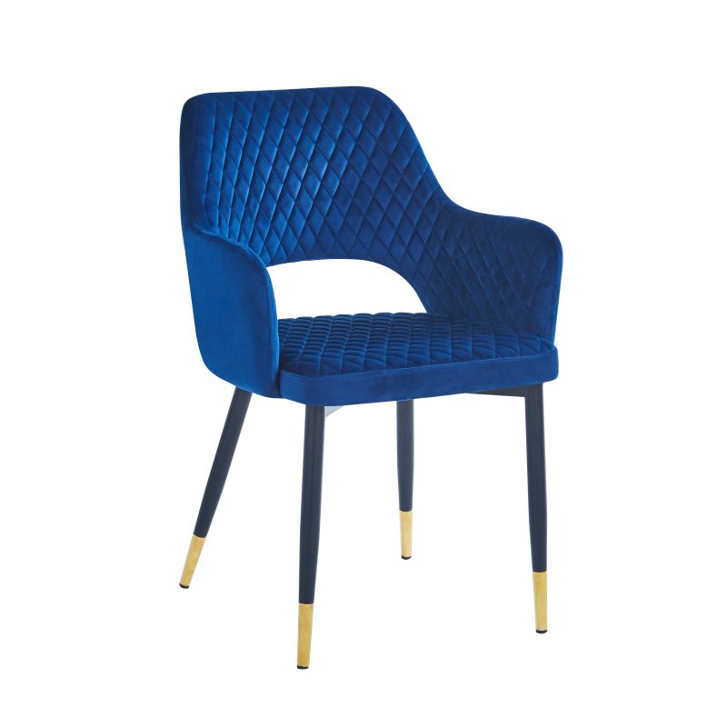 FURNITEX - K3-FX Krzesło | Velvet | Niebieskie