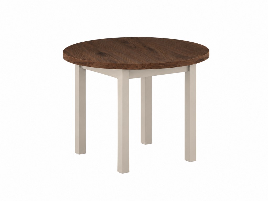 FURNITEX - ST24-FX (80) Stół okrągły | orzech Elegant + kaszmir | Fi80